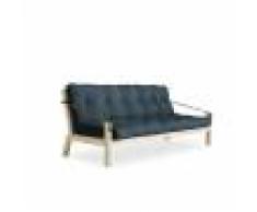 Karup Divano letto Poetry blu petrolio con struttura natural