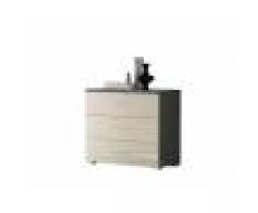 Flow Fusion Design Comò Michela con 3 cassetti