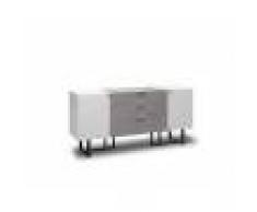 Twist Design Madia Buffet Kakul colore bianco ed effetto cemento di
