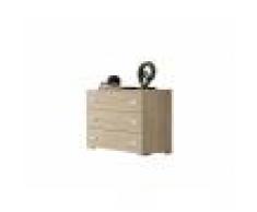 Flow Fusion Design Comò 3 cassetti color olmo astoria linea Iside