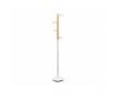 Twist Design Appendiabiti Winston in metallo bianco e legno