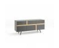 Stones Madia Ginger grigia con inserto fascia rovere CR/002/FRO
