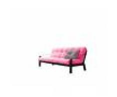 Karup Divano letto Poetry di con struttura nera e materasso magenta
