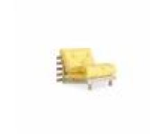Karup Divano Letto Roots 90 cm giallo struttura natural