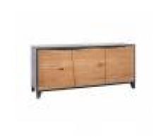Stones Madia moderna Artemide CR/003/RO di color antracite e rovere crudo