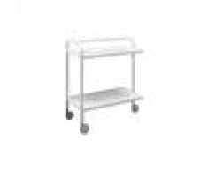 Twist Design Carrello cucina in metallo e mdf Scorpio Bianco