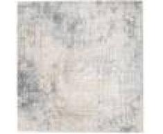 RugVista Tappeto Vintage Ritz 250X250 Shabby Chic/Overdyed Moderno Quadrato Grigio Chiaro Grandi