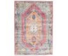 RugVista 140X200 Tappeto Moderno Khepera Vintage Grigio Chiaro/Rosa Chiaro
