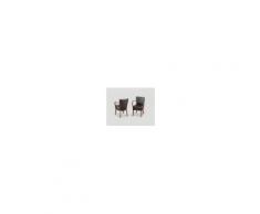 Dialma Brown Sedia Imbottita Con Braccioli In Ecopelle Db004100 Dialma Brown