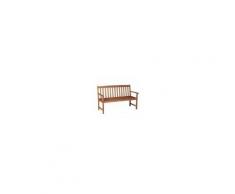 Outsunny panchina da giardino terrazzo a 2 posti in legno, Marrone, 145 x 66 x 89 cm