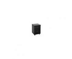 Homcom Cassettiera a Rotelle da Ufficio Salvaspazio in Legno, 41x39x58cm, Nero