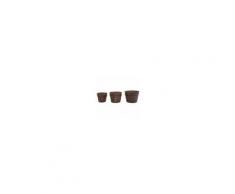 Outsunny Set 3 Vasi per Piante in Legno Dimensioni Varie, per Giardino e Interni
