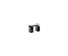 Homcom Scrivania per Computer Scrivania Ufficio porta PC con Ripiani Tastiera, Nero, 120x55x85cm