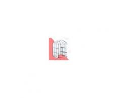 Outsunny Serra da Giardino Esterno in PVC Trasparente con 6 Ripiani per Piante Orto 143x143x195cm
