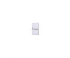 Homcom Armadio Dispensa con Pensili da Cucina Bianco e Rovere 101 x 39 x 180 cm