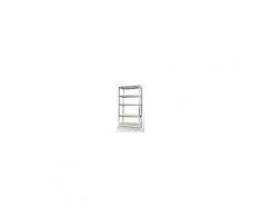 GRIMA Scaffale Legno/metallo 5 Ripiani 175 Kg Zincato Ad Incastro 90x176x40 Cm (Lxhxp)