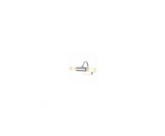 Applique Bagno Roby Cromo Con Base Attacco A Muro 2xg9 Max 40w Lampadine Escluse