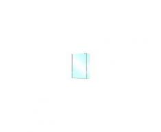 Walk In Separe (78,5-81) + 30 H 195 Cm Vetro Temperato Trasparente 6 Mm Profili Argento Lucido