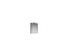 Specchio Black 60x80cm (Lxp) Filo Lucido Reversibile Telaio Nero Lampada Led Luce Fredda 5 W