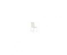 Milani Home ALYSSIA - sedia moderna in ecopelle con struttura in metallo