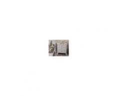 Milani Home JEROME - comodino in legno massello 58 x 40 x 66