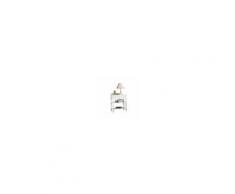 Milani Home JEFFREY - comodino in legno massello tornito 56 x 46 x 63