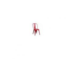 Milani Home AGATHA - sedia in metallo rosso antico