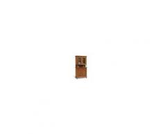 Milani Home CHELSEY - credenza con vetrina in legno massello 104 x 43 x 218