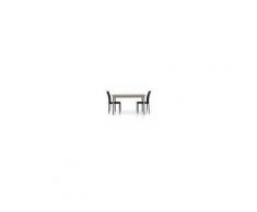 Milani Home NIKOLAS - tavolo da pranzo moderno allungabile in rovere 80 x 130/170/210
