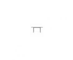 Milani Home FREDERICK - tavolo da pranzo moderno allungabile in metallo e vetro cm 70 x 110/140/170 x 75 h