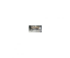 Milani Home BRIAN - tavolo da pranzo moderno allungabile in abete spazzolato 85 x 160/210