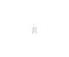 Milani Home CLARENCE - comodino in legno massello 43 x 32 x 64