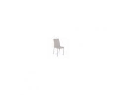 Milani Home ALYSSIA - sedia moderna in ecopelle con struttura in metallo