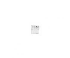 Milani Home CHELSEY - credenza con vetrina in legno massello 196 x 43 x 218