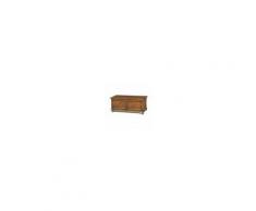 Milani Home BRIANNE - cassapanca in legno massello 100 x 44 x 51
