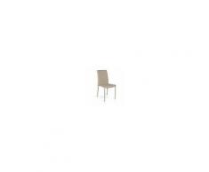 Milani Home ALYSSIA - sedia moderna in ecopelle con struttura in metallo