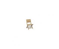 Milani Home ORATOR - sedia da giardino pieghevole in legno di teak