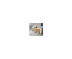 Milani Home CALEB - madia moderna in legno massello 186 x 45 x 87