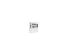 Milani Home JAQUELINE - credenza con vetrina in legno massello 205 x 42 x 205