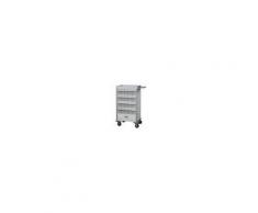 Vincal Carrello per terapia multicassetti (20+20) bifacciale con cassettone monofrontale - colore bianco