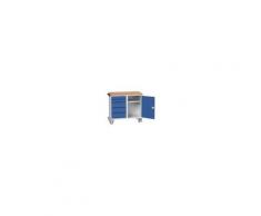 Bott Cassettiera per utensili con ruote , 5 cassetti, 980mm X 1050mm X 550mm, 16927121.11