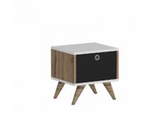 Comodino Zeyn, noce/nero/bianco