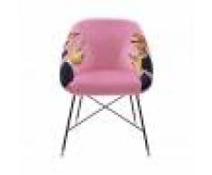 Seletti sedia imbottita Toiletpaper Lipsticks Pink