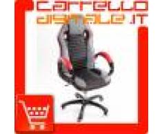 Poltrona da Ufficio Presidenziale - Mod. Sport Racing - ideale per Gaming - Rossa