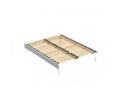 Rete a doghe 140 x 190 cm Bianco - MICHIGAN di DREAMEA
