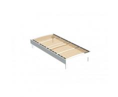 Rete a doghe 90 x 190 cm Bianco - MICHIGAN di DREAMEA