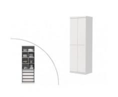 Armadio 2 ante L.78 cm Bianco - ALVIN
