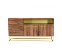 Credenza 2 ante, 3 cassetti e 1 nicchia Legno di Sheesham - OREGAN