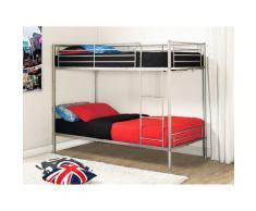 Letto a castello 2 x 90 x 190 cm Argento - DUOTIS II