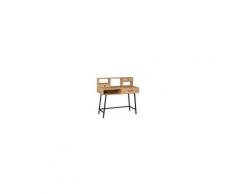 HOMCOM Scrivania Ufficio e Camera con Cassetti e Mensole 105x55x100cm Legno